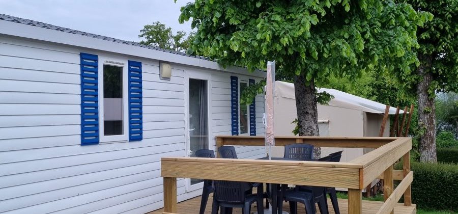 Location mobil home camping Les Rives du Lac